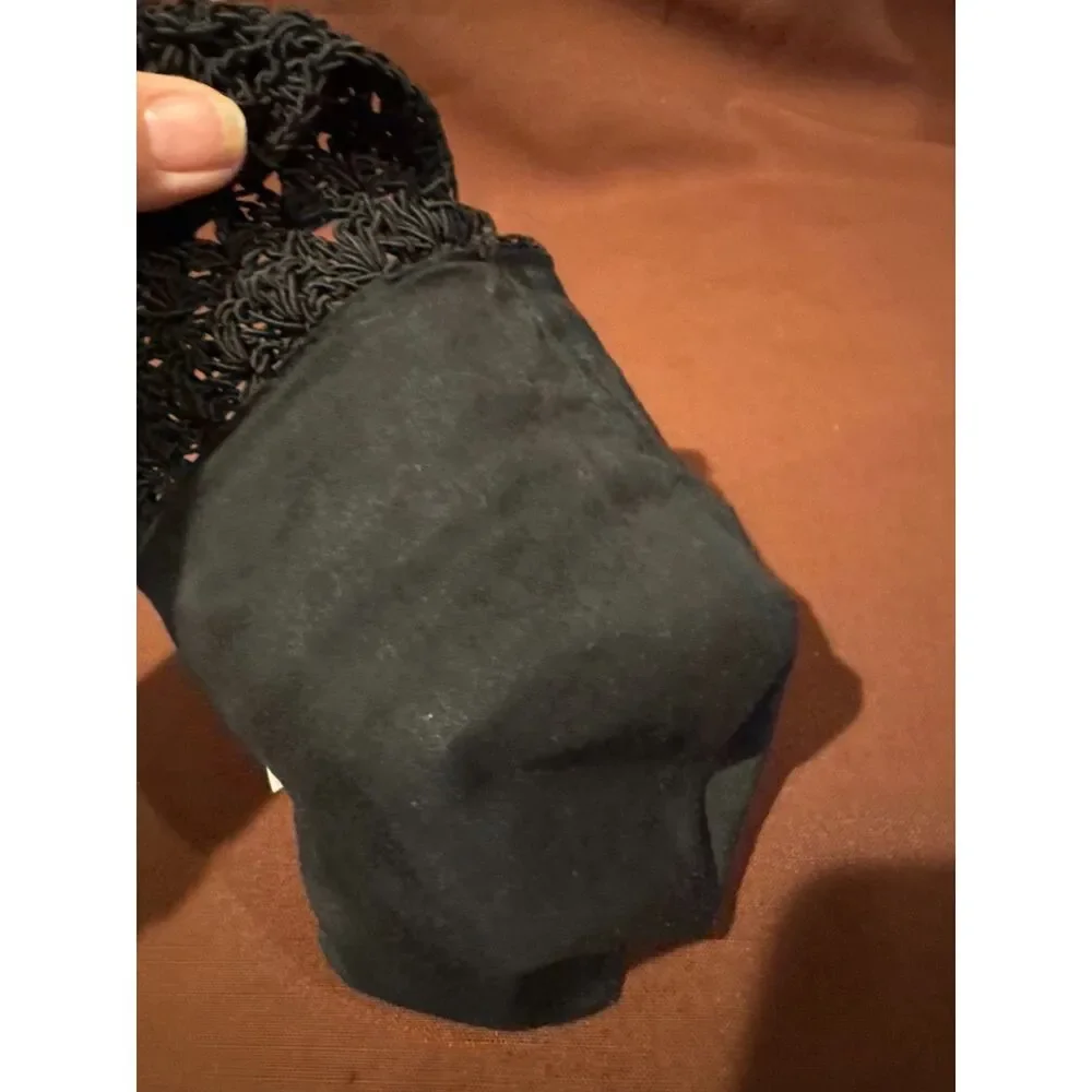 Black Crochet Bag Cross Body